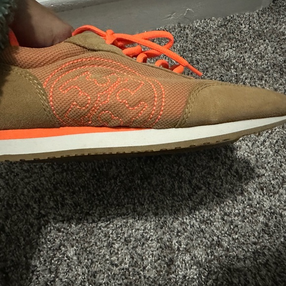 Tory Burch Orange and Brown Women's Sneakers